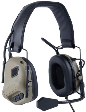 Tactical Headset Wargame Hunting Headphone for Military Walkie Talkie Without Noise Cancellation Function Tactical Headset Wargame Hunting Headphone for Military Walkie Talkie Without Noise Cancellation Function