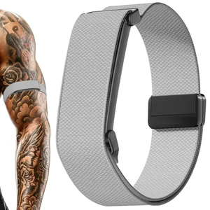 Magnetic Bicep Band for Google Fitbit Air,Nylon Arm Strap (Light Grey) Elastic Sport Armband Ankle Nylon Bicep Bands with Magnet Clasp for Women Men,Breathable Replacement Strap for Gym Running Magnetic Bicep Band for Google Fitbit Air,Nylon Arm Strap (Light Grey) Elastic Sport Armband Ankle Nylon Bicep Bands with Magnet Clasp for Women Men,Breathable Replacement Strap for Gym Running