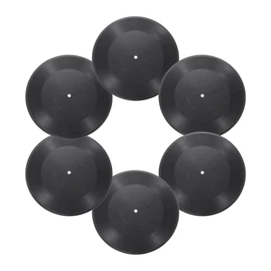 6Pcs Blank Vinyl Records 12 Inch Fake Record Vintage Decoration, PVC Plain Faux Blank Vinyl Records, Retro Vinyl Records for Home Studio Room Wall Aesthetic 6Pcs Blank Vinyl Records 12 Inch Fake Record Vintage Decoration, PVC Plain Faux Blank Vinyl Records, Retro Vinyl Records for Home Studio Room Wall Aesthetic