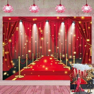 Red Carpet Backdrop Movie Night Film Stars Glitter Party Red Curtain Decor Photo Background VIP Fashion Show Prom Graduation Wedding Birthday Party Supplies Photo Props (10x8FT) Red Carpet Backdrop Movie Night Film Stars Glitter Party Red Curtain Decor Photo Background VIP Fashion Show Prom Graduation Wedding Birthday Party Supplies Photo Props (10x8FT)