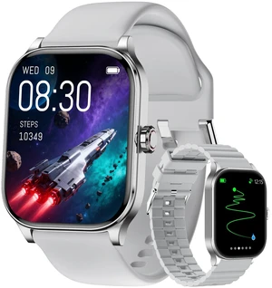 Smart Watch for Women Men, GPS Smartwatches with Heart Rate/SpO2/Sleep/Stress Monitor, 100+ Sports Fitness Watches, IP68 Waterproof Activity Tracker for Android/iOS Phone (Silver, 1.96"_GPS) Smart Watch for Women Men, GPS Smartwatches with Heart Rate/SpO2/Sleep/Stress Monitor, 100+ Sports Fitness Watches, IP68 Waterproof Activity Tracker for Android/iOS Phone (Silver, 1.96"_GPS)