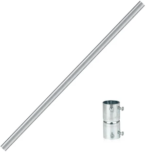 Antenna Mast 3ft Extension Pole, 1.25" x3Ft Heavy Duty Galvanized Steel with 1 Coupler Antenna Mast 3ft Extension Pole, 1.25" x3Ft Heavy Duty Galvanized Steel with 1 Coupler