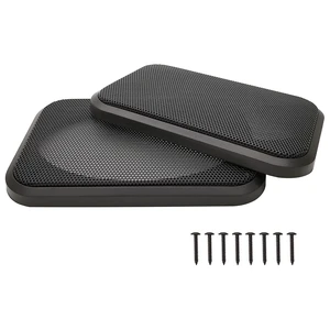 4"x6" Speaker Grill Covers, Square, Black Color, 2Pcs ABS Plastic Frame with Metal Mesh, Two-piece Design, Car / Home Audio Speaker Subwoofer Guard Protector 4"x6" Speaker Grill Covers, Square, Black Color, 2Pcs ABS Plastic Frame with Metal Mesh, Two-piece Design, Car / Home Audio Speaker Subwoofer Guard Protector