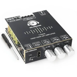 T100HS Power Amplifier Board Bluetooth5.2 TPA3221 Chip 2.0 Channel 100W×2,Audio Power Amplifier T100HS Power Amplifier Board Bluetooth5.2 TPA3221 Chip 2.0 Channel 100W×2,Audio Power Amplifier