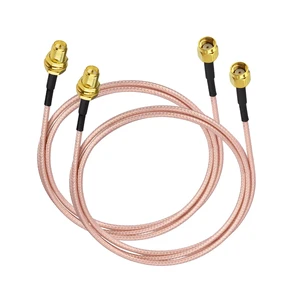 6ft RP-SMA Male to RP-SMA Female Bulkhead Mount RG316D Coax Cable 2-Pack Low Loss WiFi Antenna Extension Cable 50 Ohm for WiFi Router Security IP Camera Monitor Mini PCIE Card 6ft RP-SMA Male to RP-SMA Female Bulkhead Mount RG316D Coax Cable 2-Pack Low Loss WiFi Antenna Extension Cable 50 Ohm for WiFi Router Security IP Camera Monitor Mini PCIE Card