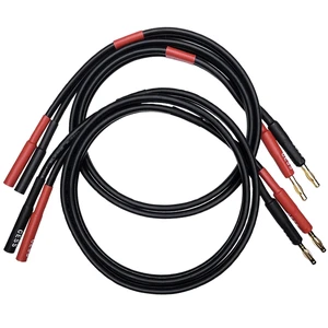 Banana Plugs Female to Male Extension Cable, 2-Pack (3 Feet) 12 Gauge 680 strand count soft silicone rubber cable Banana Plugs Female to Male Extension Cable, 2-Pack (3 Feet) 12 Gauge 680 strand count soft silicone rubber cable