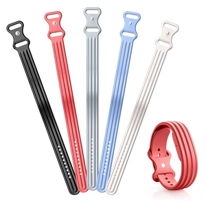 Replacement Active Band Compatible with Fitbit Air 5 Pack, Silicone Soft Breathable Straps for Women Men Replacement Active Band Compatible with Fitbit Air 5 Pack, Silicone Soft Breathable Straps for Women Men