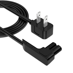3.3ft 90 Degree Power Cord for Sonos One/One SL/Play:1 Speakers Angled Space-Saving Nema 1-15P to Figure 8 C7 Power Cable, Perfect Fit, No Bulge 3.3ft 90 Degree Power Cord for Sonos One/One SL/Play:1 Speakers Angled Space-Saving Nema 1-15P to Figure 8 C7 Power Cable, Perfect Fit, No Bulge