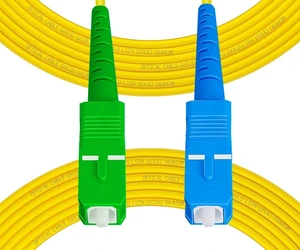 20m(66ft) OS2 SC/UPC to SC/APC Fiber Patch Cable, Single Mode, Simplex, Length Option: 0.5M(1.6ft)-50m(164ft) 9/125µm 2.0mm Diameter Fiber Optic Cable, OS1/OS2 Compatible 20m(66ft) OS2 SC/UPC to SC/APC Fiber Patch Cable, Single Mode, Simplex, Length Option: 0.5M(1.6ft)-50m(164ft) 9/125µm 2.0mm Diameter Fiber Optic Cable, OS1/OS2 Compatible