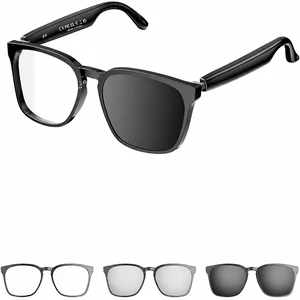 Smart Bluetooth Glasses for Men Women, Bluetooth Audio Glasses Wireless Headphone Sunglasses for AI Assistant, Meeting Transcription, Open-Ear Music, Hands-Free Calling, Gradient Lens Smart Bluetooth Glasses for Men Women, Bluetooth Audio Glasses Wireless Headphone Sunglasses for AI Assistant, Meeting Transcription, Open-Ear Music, Hands-Free Calling, Gradient Lens