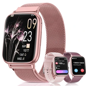Smartwatch for Women, 1.83 Fitness Watch with Blood Pressure, Calls/Messages, Female Cycle Tracking, Heart Rate & Sleep Monitor, IP68 Waterproof for Android & iPhone (Pink Gold) Smartwatch for Women, 1.83 Fitness Watch with Blood Pressure, Calls/Messages, Female Cycle Tracking, Heart Rate & Sleep Monitor, IP68 Waterproof for Android & iPhone (Pink Gold)