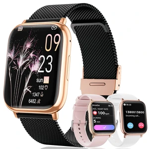 Smartwatch for Women, 1.83 Fitness Watch with Blood Pressure, Calls/Messages, Female Cycle Tracking, Heart Rate & Sleep Monitor, IP68 Waterproof for Android & iPhone (Black Gold) Smartwatch for Women, 1.83 Fitness Watch with Blood Pressure, Calls/Messages, Female Cycle Tracking, Heart Rate & Sleep Monitor, IP68 Waterproof for Android & iPhone (Black Gold)