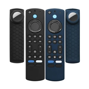 TV 4-Series Cover with AirTag Holder for Insignia Omni Series or TV 4-Series,Compatible with NS-RCFNA-21 CT-RC1US-21 CT95018 Voice Remote Control,with Hole for Tile Sticker,Black+Navy Blue TV 4-Series Cover with AirTag Holder for Insignia Omni Series or TV 4-Series,Compatible with NS-RCFNA-21 CT-RC1US-21 CT95018 Voice Remote Control,with Hole for Tile Sticker,Black+Navy Blue