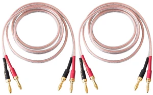 1 Pair 13AWG Audiophile Grade Speaker Wire with pre-Connected Dual Gold Plated Banana Plug Tips - Oxygen-Free Copper (OFC) Construction (3M(9.9FT)) 1 Pair 13AWG Audiophile Grade Speaker Wire with pre-Connected Dual Gold Plated Banana Plug Tips - Oxygen-Free Copper (OFC) Construction (3M(9.9FT))