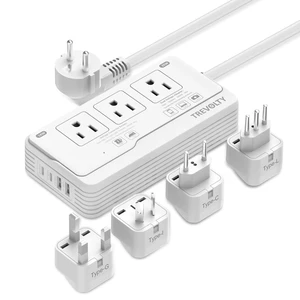 2000W Voltage Converter US to Europe, 220V to 110V Converter for European Travel Plug Adapter with 3 AC 2 USBC 2 USBA Ports EU UK IT AU Plug (White) 2000W Voltage Converter US to Europe, 220V to 110V Converter for European Travel Plug Adapter with 3 AC 2 USBC 2 USBA Ports EU UK IT AU Plug (White)