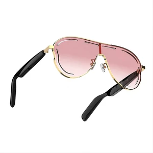 Smart Glasses for Women, Open-Ear Bluetooth Sunglasses, Touch Control Pink UV lenses, temple sensors for auto-on when worn, 6H battery for commuting, travel, vacations and everyday outdoor use Smart Glasses for Women, Open-Ear Bluetooth Sunglasses, Touch Control Pink UV lenses, temple sensors for auto-on when worn, 6H battery for commuting, travel, vacations and everyday outdoor use
