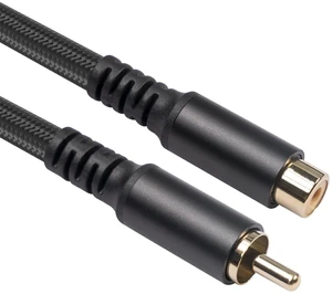 RCA Extension Audio Cable Male to Famale, RCA Stereo Audio Cable Hi-Fi Sound Gold Plated Copper Shell Nylon-Braided (6 Feet /2 Pack) RCA Extension Audio Cable Male to Famale, RCA Stereo Audio Cable Hi-Fi Sound Gold Plated Copper Shell Nylon-Braided (6 Feet /2 Pack)