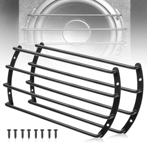 10 Inch Metal Subwoofer Grill, 4 bar Audio Speaker Grill Cover Protector, 10 Inch Black Car Bar Grille Sub Grill Cover, 10 Inch 4 Bar Loudspeaker Grill 2PCS 10 Inch Metal Subwoofer Grill, 4 bar Audio Speaker Grill Cover Protector, 10 Inch Black Car Bar Grille Sub Grill Cover, 10 Inch 4 Bar Loudspeaker Grill 2PCS