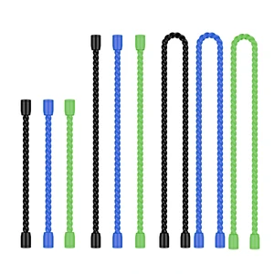 9PCS 4/6/12 Inch Silicone Cable Ties, Reusable Rubber Twist Ties Set Flexible Silicone, Bendable and Reusable; Strong Grip; for Cord Organizer, Cable Management, Home, Office, Travel 9PCS 4/6/12 Inch Silicone Cable Ties, Reusable Rubber Twist Ties Set Flexible Silicone, Bendable and Reusable; Strong Grip; for Cord Organizer, Cable Management, Home, Office, Travel