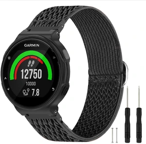 Elastic Nylon Watchband Compatible with Garmin Forerunner 235/220/230/620/630/735XT,Soft Adjustable Sport Stretchy Replacement Strap for Forerunner 235 Lite/Approach S20/S6/S5 Accessory Elastic Nylon Watchband Compatible with Garmin Forerunner 235/220/230/620/630/735XT,Soft Adjustable Sport Stretchy Replacement Strap for Forerunner 235 Lite/Approach S20/S6/S5 Accessory