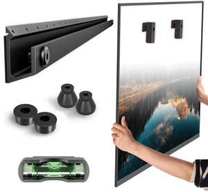 No Stud TV Wall Mount for Drywall 32-75 Inch, No Drill TV Bracket, Up 150lb Studless TVs Hanger Tilts 5° with Max Vesa 600x400, Low Profile, Tool-Free No Damage Easy Install for Home, Renter No Stud TV Wall Mount for Drywall 32-75 Inch, No Drill TV Bracket, Up 150lb Studless TVs Hanger Tilts 5° with Max Vesa 600x400, Low Profile, Tool-Free No Damage Easy Install for Home, Renter