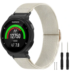 Elastic Nylon Watchband Compatible with Garmin Forerunner 235/220/230/620/630/735XT,Soft Adjustable Sport Stretchy Replacement Strap for Forerunner 235 Lite/Approach S20/S6/S5 Accessory Elastic Nylon Watchband Compatible with Garmin Forerunner 235/220/230/620/630/735XT,Soft Adjustable Sport Stretchy Replacement Strap for Forerunner 235 Lite/Approach S20/S6/S5 Accessory