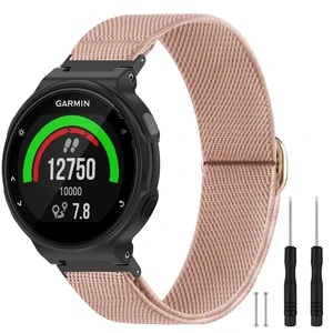 Elastic Nylon Watchband Compatible with Garmin Forerunner 235/220/230/620/630/735XT,Soft Adjustable Sport Stretchy Replacement Strap for Forerunner 235 Lite/Approach S20/S6/S5 Accessory Elastic Nylon Watchband Compatible with Garmin Forerunner 235/220/230/620/630/735XT,Soft Adjustable Sport Stretchy Replacement Strap for Forerunner 235 Lite/Approach S20/S6/S5 Accessory