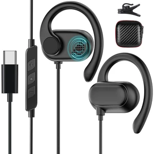 Open Ear USB C Headphones for Samsung S26 Ultra S25 FE S23 A17 Over Earbuds Type C Earphones Wired Ear Buds Adjustable Ear Hooks for iPhone 18 Pro Max 17 17e 16e 16 Plus 15,USB-C Headset for iPad A16 Open Ear USB C Headphones for Samsung S26 Ultra S25 FE S23 A17 Over Earbuds Type C Earphones Wired Ear Buds Adjustable Ear Hooks for iPhone 18 Pro Max 17 17e 16e 16 Plus 15,USB-C Headset for iPad A16