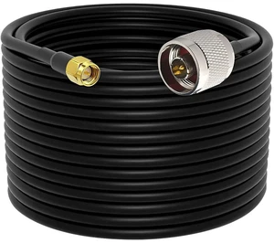 75ft N Male to SMA Male RG58 Coax Cable for Antenna & SDR 75ft RF jumper for nearby antennas, SDR receivers and compatible 50-ohm equipment; standard SMA, not RP-SMA 75ft N Male to SMA Male RG58 Coax Cable for Antenna & SDR 75ft RF jumper for nearby antennas, SDR receivers and compatible 50-ohm equipment; standard SMA, not RP-SMA