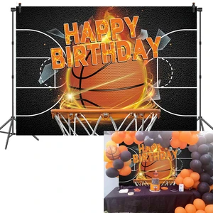 Basketball Birthday Backdrop Banner Basketball Theme Party Backdrop Decorations 8x6FT Boy Kids Basketball Court Sport Happy Birthday Party Decor Photo Booths Basketball Birthday Backdrop Banner Basketball Theme Party Backdrop Decorations 8x6FT Boy Kids Basketball Court Sport Happy Birthday Party Decor Photo Booths