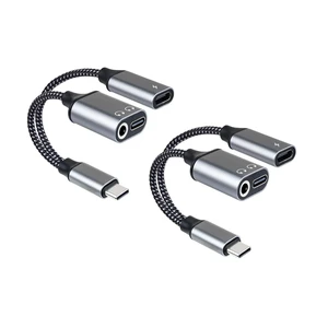 USB C to 3.5mm Headphone Adapter with PD Fast Charging, Aux for iPhone 16 3-in-1 USB-C to 3.5mm Headphone Adapter & Charger, Type-C to Dual USB-C & Aux Audio Compatible with iPhone 15 Pro Max USB C to 3.5mm Headphone Adapter with PD Fast Charging, Aux for iPhone 16 3-in-1 USB-C to 3.5mm Headphone Adapter & Charger, Type-C to Dual USB-C & Aux Audio Compatible with iPhone 15 Pro Max