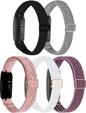 5-Pack Elastic Nylon Bands Compatible with Fitbit Inspire 3/Inspire 2/Inspire HR/Inspire, Breathable Adjustable Replacement Stretchy Nylon Loop Wristband Sport Strap for Women Men, 502 5-Pack Elastic Nylon Bands Compatible with Fitbit Inspire 3/Inspire 2/Inspire HR/Inspire, Breathable Adjustable Replacement Stretchy Nylon Loop Wristband Sport Strap for Women Men, 502