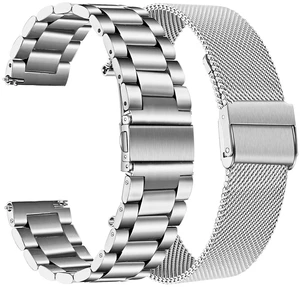 Women Band Sets for Vivoactive 6 5 3 Smart Watch, 20mm Solid Stainless Steel Watchband + Mesh Strap for Garmin Venu Sq 2 / Forerunner 570 42mm / Vivomove 3 Luxe Style Trend Women Band Sets for Vivoactive 6 5 3 Smart Watch, 20mm Solid Stainless Steel Watchband + Mesh Strap for Garmin Venu Sq 2 / Forerunner 570 42mm / Vivomove 3 Luxe Style Trend