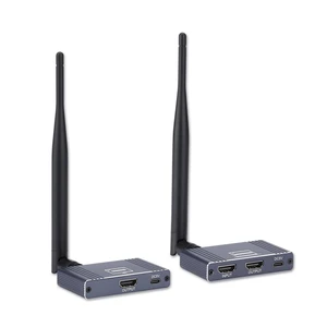 Wireless HDMI Transmitter and Receiver, 5.8GHz Wireless HDMI Extender Kit with Loop Out Support 590Ft/180m Up to 1080P@60hz Video Resolution, Support laptops, PCs, DVD, Digital Video Cameras etc Wireless HDMI Transmitter and Receiver, 5.8GHz Wireless HDMI Extender Kit with Loop Out Support 590Ft/180m Up to 1080P@60hz Video Resolution, Support laptops, PCs, DVD, Digital Video Cameras etc