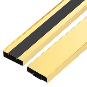 Aluminium Alloy U Shape Edge Trim Strip Decoration Profiles with Base, Metal Cable Raceway Cord Protector Hider Condenser Concealer Decor Edging Strips Aluminium Alloy U Shape Edge Trim Strip Decoration Profiles with Base, Metal Cable Raceway Cord Protector Hider Condenser Concealer Decor Edging Strips