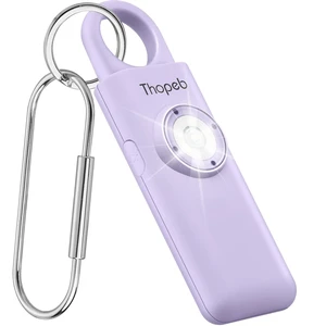 Personal Safety Alarm for Women Upgraded Rechargeable Strobe with Separate Switch, 135dB Siren, Long-Lasting Protection, Stylish Keychain (Purple) Personal Safety Alarm for Women Upgraded Rechargeable Strobe with Separate Switch, 135dB Siren, Long-Lasting Protection, Stylish Keychain (Purple)