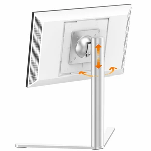 Aluminum Stand for Echo Show 15 & Display, Single-Hand Height Adjustable, Swivel & Tilt Angle, Portrait Landscape Switch, Heavy Base Stable Desktop VESA Mount for Kitchen Living Room Aluminum Stand for Echo Show 15 & Display, Single-Hand Height Adjustable, Swivel & Tilt Angle, Portrait Landscape Switch, Heavy Base Stable Desktop VESA Mount for Kitchen Living Room