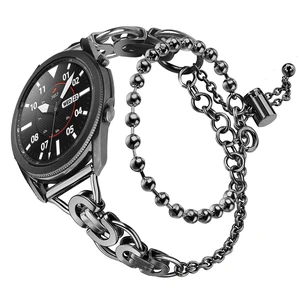 Compatible with Garmin Vivoacitve 5/6/3, Forerunner 55/165/165 Music,Venu SQ 2 Band for Women,Metal Classic Bling Replacement Luxury Jewelry Wristband Bracelet Strap Compatible with Garmin Vivoacitve 5/6/3, Forerunner 55/165/165 Music,Venu SQ 2 Band for Women,Metal Classic Bling Replacement Luxury Jewelry Wristband Bracelet Strap