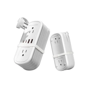 8 in 1 Travel Power Strip with USB C Ports - 4.9FT Wrap-Around Extension Cord, Compact Power Strip with 2 A & 2 C & 4 AC Ports for Multiple Devices for Travel/Dorm/Office, Travel Essentials (1 Pack) 8 in 1 Travel Power Strip with USB C Ports - 4.9FT Wrap-Around Extension Cord, Compact Power Strip with 2 A & 2 C & 4 AC Ports for Multiple Devices for Travel/Dorm/Office, Travel Essentials (1 Pack)