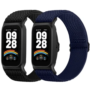 2 Pack Elastic Bands Compatible with Xiaomi Smart Band 9 Active Women Men, Soft Nylon Replacement Sport Wriststrap for Redmi Band 3 2 Pack Elastic Bands Compatible with Xiaomi Smart Band 9 Active Women Men, Soft Nylon Replacement Sport Wriststrap for Redmi Band 3