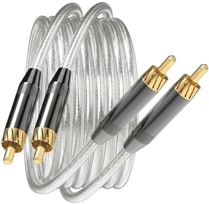 2 RCA to RCA Cable 6FT, High-End Audiophile HiFi Stereo Shielded 4-core-OFC 99.99%, 24K Gold-Plated Plug, 6ft/1.8m RCA Audio Cable, L/R Channel, forCD/DVD/Turntables/Phono/Amp/Car 2 RCA to RCA Cable 6FT, High-End Audiophile HiFi Stereo Shielded 4-core-OFC 99.99%, 24K Gold-Plated Plug, 6ft/1.8m RCA Audio Cable, L/R Channel, forCD/DVD/Turntables/Phono/Amp/Car
