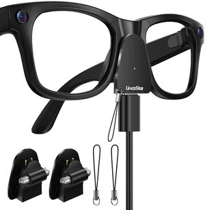 Charging Adapter for RayBan Meta Smart Glasses, USB C Charger Compatible with Meta Gen 1/2 Wayfarer Skyler Headliner Oakley Meta HSTN, Portable Charger with LED Indicator Overcharge Protection, 2Pack Charging Adapter for RayBan Meta Smart Glasses, USB C Charger Compatible with Meta Gen 1/2 Wayfarer Skyler Headliner Oakley Meta HSTN, Portable Charger with LED Indicator Overcharge Protection, 2Pack