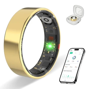 Smart Ring for Women Men, Health Fitness Sleep Tracker (Gold, 8) 5ATM & No Subscription Fee, Heart Rate, Women's Health, Stress Monitoring, iOS & Android Smart Ring for Women Men, Health Fitness Sleep Tracker (Gold, 8) 5ATM & No Subscription Fee, Heart Rate, Women's Health, Stress Monitoring, iOS & Android