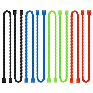 8PCS Silicone Twist Ties 12-Inch Reusable Cable Ties Steel-Core Straps Organizer All Purpose Bendable Cord Tie for Indoor Outdoor Bundling Holding Securing and Wrapping Cables (4 Colors) 8PCS Silicone Twist Ties 12-Inch Reusable Cable Ties Steel-Core Straps Organizer All Purpose Bendable Cord Tie for Indoor Outdoor Bundling Holding Securing and Wrapping Cables (4 Colors)
