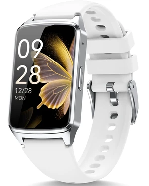 Fitness Smart Watch for Women Men, Step Counter for iOS iPhone Android with Sleep Calorie Monitor, Daily Activity Workout Tracker, IP68 Waterproof, 110+Sport Modes Smartwatch (White) Fitness Smart Watch for Women Men, Step Counter for iOS iPhone Android with Sleep Calorie Monitor, Daily Activity Workout Tracker, IP68 Waterproof, 110+Sport Modes Smartwatch (White)