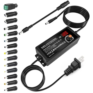 72W Universal Power Supply, 3V-24V 3A, Volt Display, 14 Tips Adjustable AC/DC Adapter, Reverse Polarity Cable, 3000mA Max, For Household Electronics, LED Strips, Routers, Cameras 72W Universal Power Supply, 3V-24V 3A, Volt Display, 14 Tips Adjustable AC/DC Adapter, Reverse Polarity Cable, 3000mA Max, For Household Electronics, LED Strips, Routers, Cameras