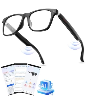 AI Smart Bluetooth Glasses for Men and Women with Translation Real-time translation (115 languages), Glasses with speakers, Hands-free calls, Blue-light protection, for iOS/Android AI Smart Bluetooth Glasses for Men and Women with Translation Real-time translation (115 languages), Glasses with speakers, Hands-free calls, Blue-light protection, for iOS/Android