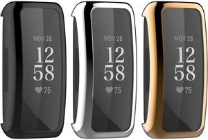 3X Case Compatible for Fitbit Inspire 2/Inspire 3 Full Coverage Screen Protector Soft TPU Plated Bumper Shell Protective Cover for Inspire 3/Inspire 2 (Silver+Black+Rose Gold) 3X Case Compatible for Fitbit Inspire 2/Inspire 3 Full Coverage Screen Protector Soft TPU Plated Bumper Shell Protective Cover for Inspire 3/Inspire 2 (Silver+Black+Rose Gold)