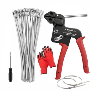 113-Piece Stainless Steel Zip Ties Gun Kit, Stainless Steel Ties with Tool Includes 110 pcs 11.8 Metal Zip Ties, Release Tool and Gloves; for Exhaust Pipes, Chicken Coops and Farm Repair Fastening 113-Piece Stainless Steel Zip Ties Gun Kit, Stainless Steel Ties with Tool Includes 110 pcs 11.8 Metal Zip Ties, Release Tool and Gloves; for Exhaust Pipes, Chicken Coops and Farm Repair Fastening