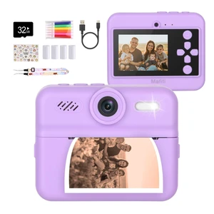 Kids Camera Instant Print, 48MP Digital Camera Selfie 1080P Video with 32G TF Card, Toys Gifts for Girls Boys Aged 3-12 for Christmas/Birthday/Holiday (Purple) Kids Camera Instant Print, 48MP Digital Camera Selfie 1080P Video with 32G TF Card, Toys Gifts for Girls Boys Aged 3-12 for Christmas/Birthday/Holiday (Purple)